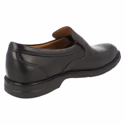 Mens Clarks Formal Slip On Shoes Bilton Step - G Fit - UK 11, Black