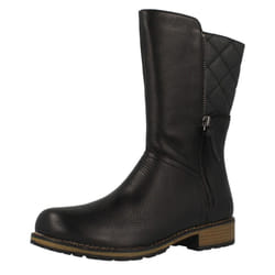 Girls Clarks Mid Calf Boots Kelpie Heidi - F Fit - UK 10.5 Child, Black