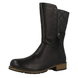Girls Clarks Mid Calf Boots Kelpie Heidi - F Fit - UK 12 Child, Black