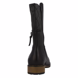 Girls Clarks Mid Calf Boots Kelpie Heidi - F Fit - UK 12 Child, Black