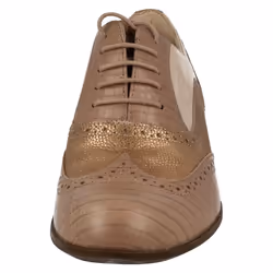 Ladies Clarks Brogues Hamble Oak - D Fit - UK 3, Taupe Combi