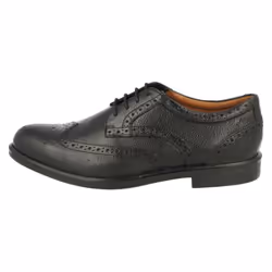 Mens Clarks Formal Brogue Shoes Gabson Limit - G Fit - UK 8.5, Black