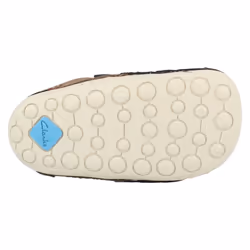 ) Boys Clarks PreWalkers First Shoes Tiny Artie - F Fit - UK 3 Infant, Navy (Blue