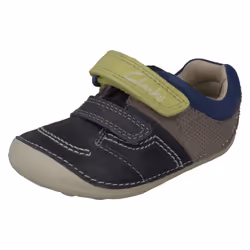 Boys Clarks Cruiser Shoes Tiny Ben - F Fit - UK 3 Infant, Blue