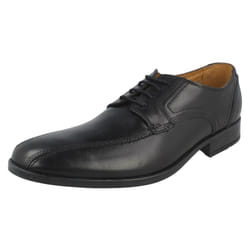 Mens Clarks Formal Lace Up Shoes Kalden Vibe - G Fit - UK 8, Black
