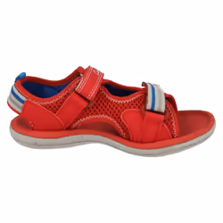 Boys Clarks Casual Sandals Piranha Boy - F Fit - UK 4.5 Infant, Red
