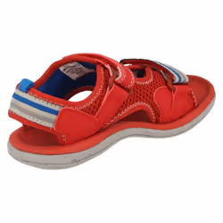 Boys Clarks Casual Sandals Piranha Boy - F Fit - UK 4.5 Infant, Red