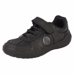 Boys Clarks School Shoes Stomp Rex - H Fit - UK 7 Infant, Black