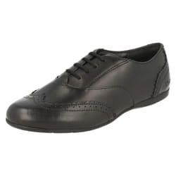Girls Clarks Formal School Shoes Dance Honey - G Fit - UK 13.5 Child, Black