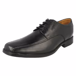 Mens Clarks Formal Shoes Tilden Walk - G Fit - UK 6, Black