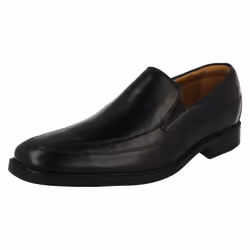 Mens Clarks Formal Slip On Shoes Tilden Free - G Fit - UK 7.5, Black