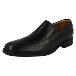 Mens Clarks Formal Slip On Shoes Tilden Free - G Fit - UK 8, Black