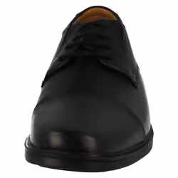 Mens Clarks Formal Lace Up Shoes Tilden Cap - Black, UK 8