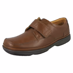 Mens Clarks Wide Casual Shoes Swift Turn - H Fit - UK 6, Brown