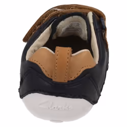 Infant Boys Clarks First Cruisers Tiny Aspire - G Fit - UK 3 Infant, Navy