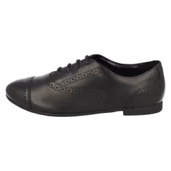Girls Clarks Brogue Style School Shoes Selsey Cool - G Fit - UK 13 Child, Black