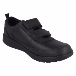 Boys Clarks Hook & Loop School Shoes Scape Flare Y - Black, UK 6.5 Child