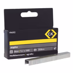 C.K Tools 496003, Staples pack, 1 cm, 1000 staples, Steel, C.K 496001