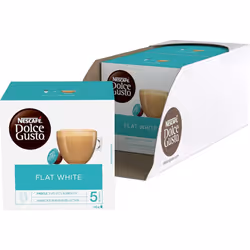 Dolce Gusto Flat White Coffee Pods total of 48 Coffee Capsules Creamy Coffee Flavour (3 Packs)