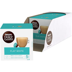 Dolce Gusto Flat White Coffee Pods total of 48 Coffee Capsules Creamy Coffee Flavour (3 Packs)