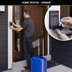 Master Lock 5481EURD Wall Mounted Key Safe with new innovative design, Large Capacity, High Security