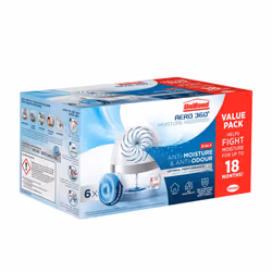 UNIBOND AERO 360? Moisture Absorber Neutral Refill Tab, Ultra-Absorbent and Odour-neutralising, for AERO 360? Dehumidifier, C ...