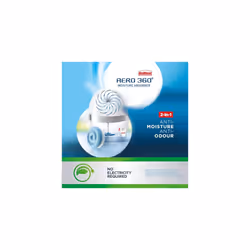 UNIBOND AERO 360? Moisture Absorber Neutral Refill Tab, Ultra-Absorbent and Odour-neutralising, for AERO 360? Dehumidifier, Condensation Absorbers,