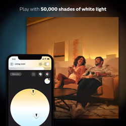 Philips Hue New White Ambiance Smart Light Bulb 4 Pack 60W - 800 Lumen [E27 Edison Screw] with Bluetooth. Works with Alexa, Google Assistant and Apple