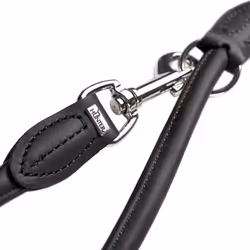 HUNTER Round and Soft Nickel Training Lead Rope, 10 cm x 200 mm, Large, Nappa Black