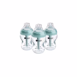 Tommee Tippee Baby Bottles, Advanced Anti-Colic Baby Bottle with Slow Flow Breast-Like Teat, 260ml, 0m+, Self-Sterilising, Ba ...