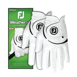 FootJoy WeatherSof Men's 2-Pack Golf Glove, White