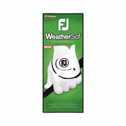 FootJoy WeatherSof Men's 2-Pack Golf Glove, White
