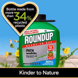 Roundup Path Weedkiller, Ready to Use, Refill for Pressure Sprayer, 5 Litre, Green