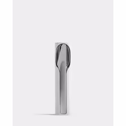 Chilly's Cutlery - Stainless Steel Utensils with Aluminium Travel Case - Knife, Fork, Spoon, & Straw - Abyss Black