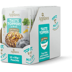 Applaws Natural Wet Dog Food Pouch, Grain Free Tuna with Vegetables in Broth 12 x 85g Pouches