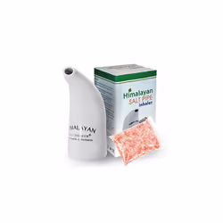 Health Original Himalayan Salt Inhaler Pipe Ceramic filled with 100% Pure Himalayan salt - with hygienic with 200Grm Salt Fre ...