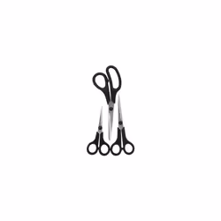 INITIAL 3 Piece Scissor Set Stainless Steel with PP Plastic Handle, 14cm 17cm 22cm