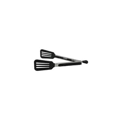 Multi-Purpose Tong PBT Length 23cm, Heat Resistant to 220C, Non-Stick cookware Safe, Locking Mechanism, Dishwasher Safe, Silver/Black (687980)