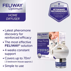 FELIWAY Optimum diffuser & 30 day refill cat conflict and stress 48 ml