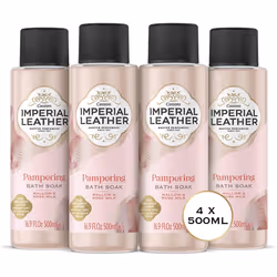 Imperial Leather Pampering BathSoak RoseMilk Bubble Bath Packof4x500ml