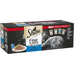 Sheba Fine Flakes in JellyFood Pouches for Adult Cats 40 x 85 g