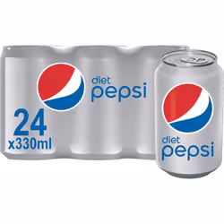 Pepsi Diet Cola Cans, 24 x 330ml