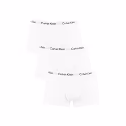 CALVIN KLEIN U2664G 100 Men's Low Rise Trunks Stretch Cotton 3 Pack CK Underwear - S