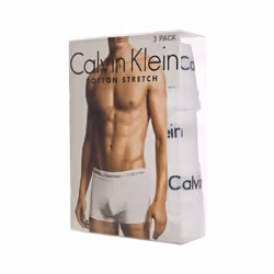 CALVIN KLEIN U2664G 100 Men's Low Rise Trunks Stretch Cotton 3 Pack CK Underwear - S - Additional view 5