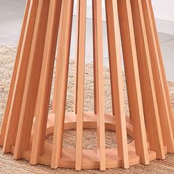 Catalina Round Wood Grain Effect Dining Table