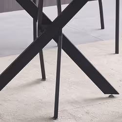 Amara 100cm Round Glass Dining Table With Black Legs