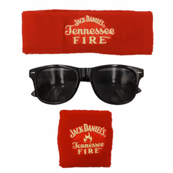 Jack Daniel's Tennessee Fire Bundle with glasses, headband & wristband
