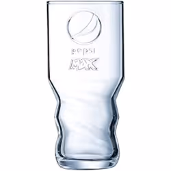 Pepsi Max Pint Glass Highball Embossed - SET OF 2