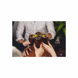 Pepsi Max Pint Glass Highball Embossed - SET OF 2
