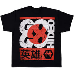 WWE Hideo Itami "Go Go Hideo" Kids T-Shirt [Youth Medium] Black
